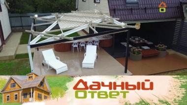 Летняя терраса под парусом с барбекю и барной стойкой 19.09.2020